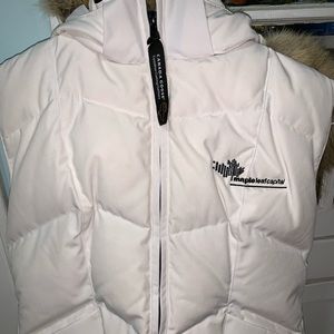 White Canada Goose Vest